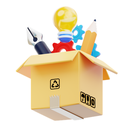 Open Box  3D Icon