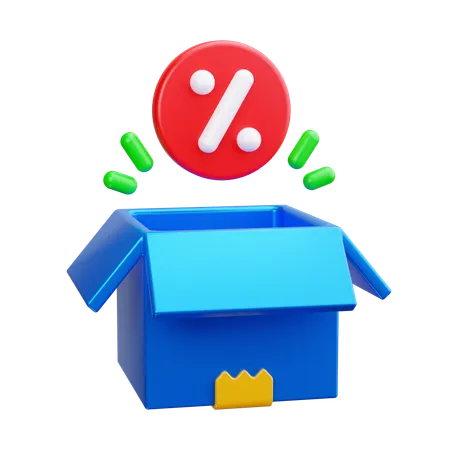 Open Box  3D Icon