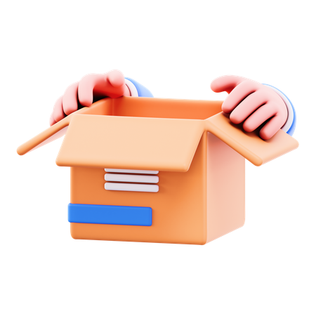 Open Box  3D Icon