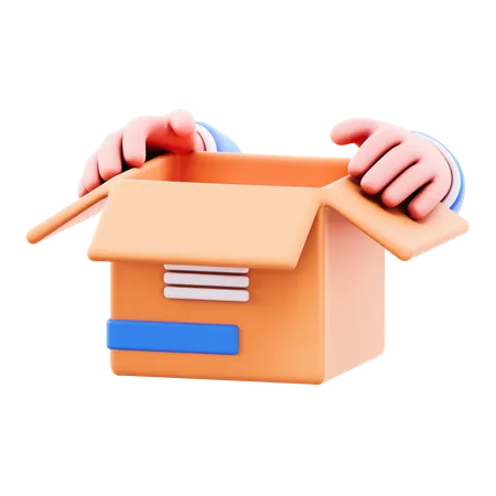 Open Box  3D Icon