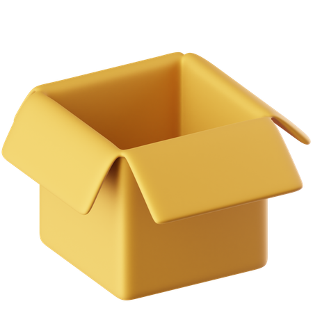 Open Box  3D Icon