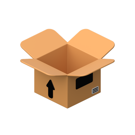 Open Box  3D Icon