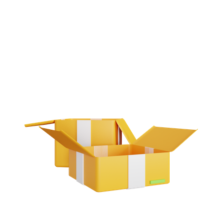 Open Box  3D Icon