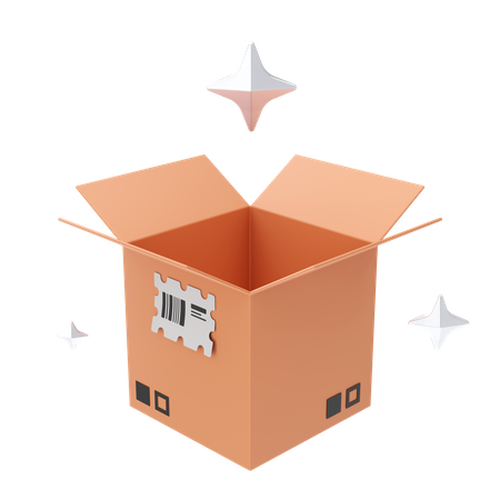 Open Box  3D Icon