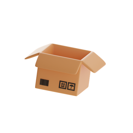 Open Box  3D Icon