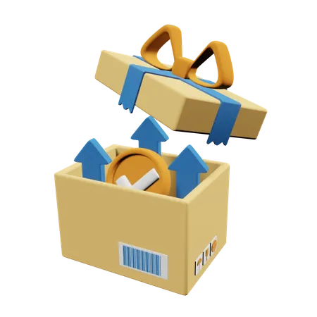 Open Box  3D Icon