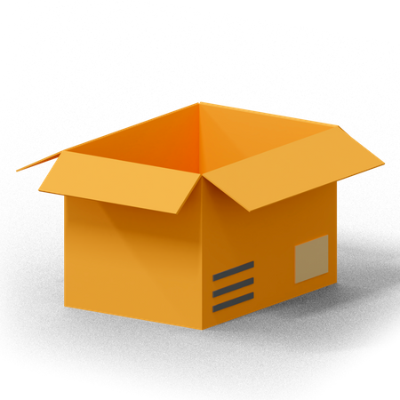 Open Box  3D Icon