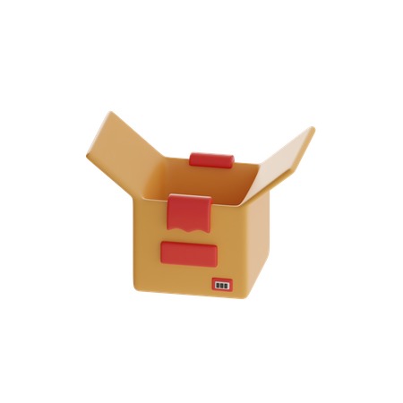 Open Box  3D Icon