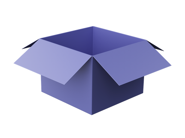 Open Box  3D Icon