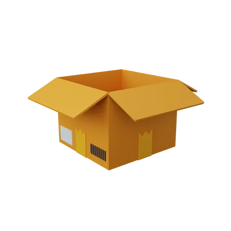 3 D Rendering Open Box Isolated Useful For Ecommerce Or Business Online Design Illustration 3D Illustration