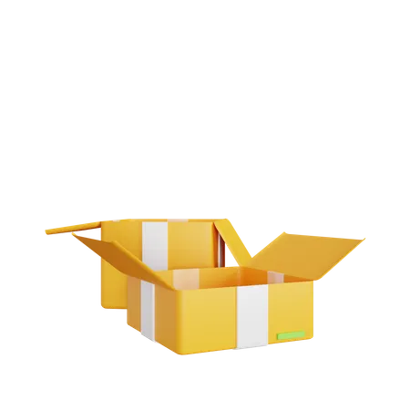 Open Box 3D Icon