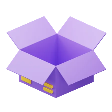 Open Box 3D Icon