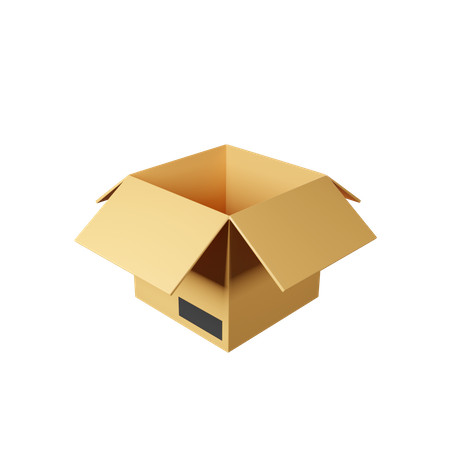 Open Box  3D Icon