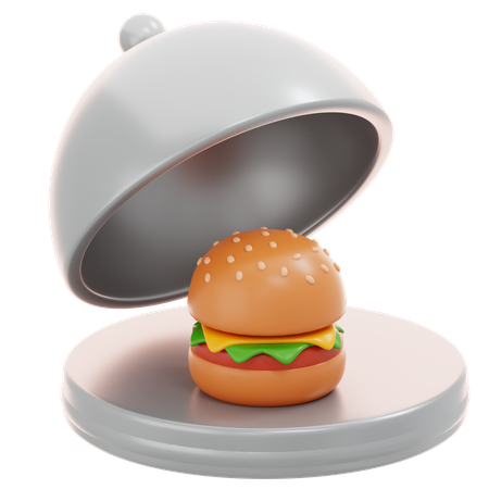 Open Burger  3D Icon