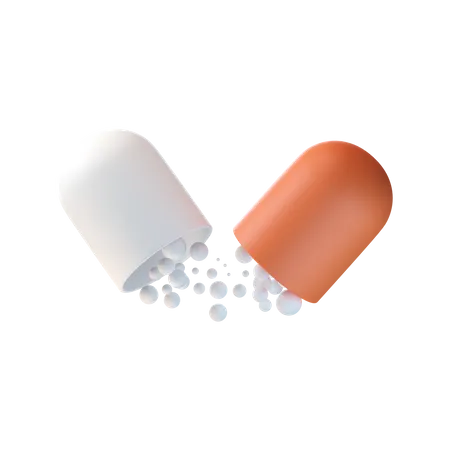 Open Capsule  3D Icon