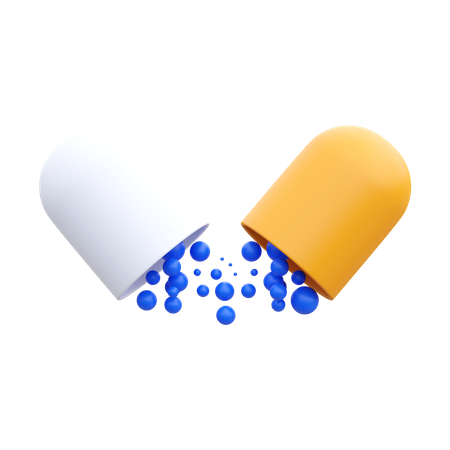 Open Capsule  3D Icon