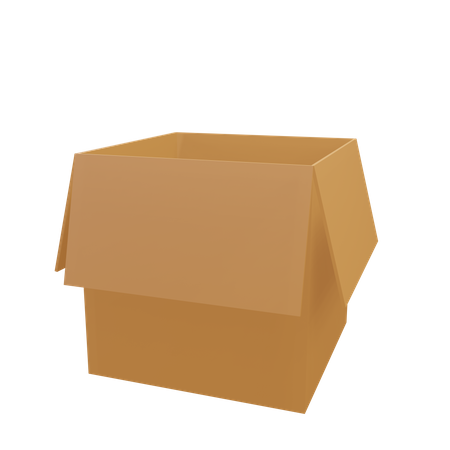 Open Carton  3D Icon