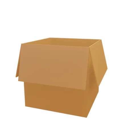 Open Carton  3D Icon