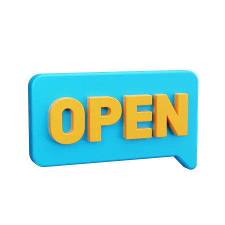 Open Chat  3D Icon