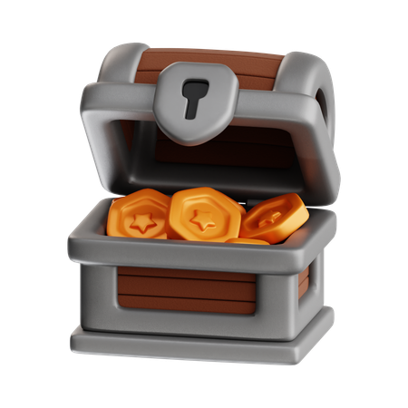 Open chest  3D Icon