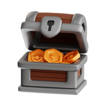 Open chest  3D Icon