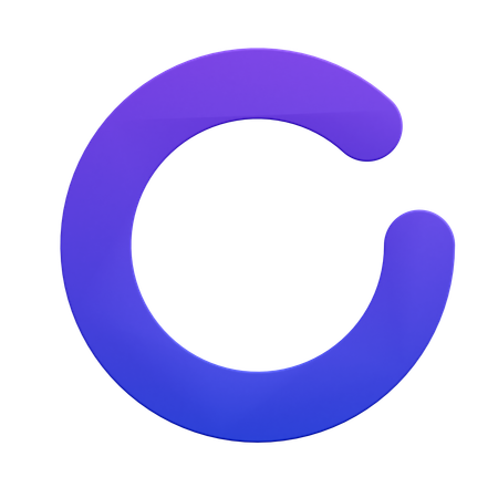 Open Circle Abstract  3D Icon