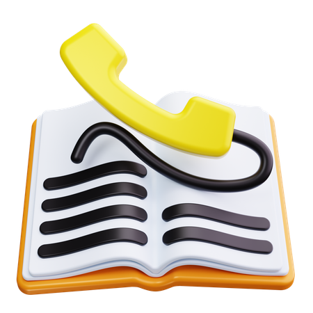 Open Contact Book  3D Icon