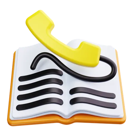 Open Contact Book  3D Icon