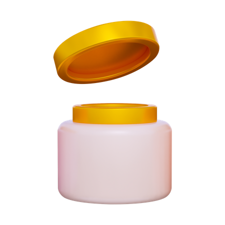 Open Cream  3D Icon