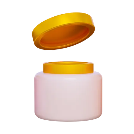 Open Cream  3D Icon