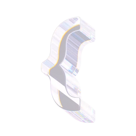 Open Curly Brace  3D Icon