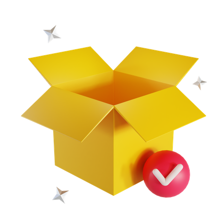 Open Delivery Box  3D Icon