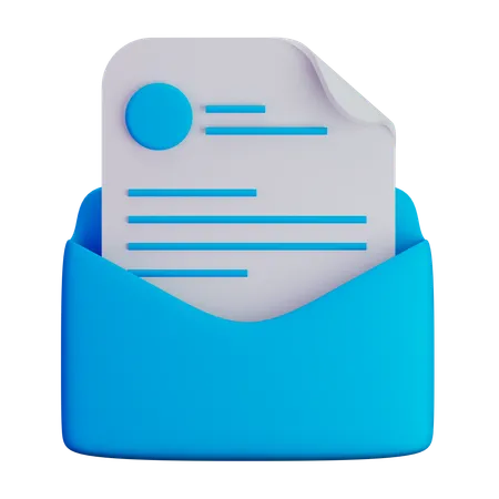 Open email  3D Icon