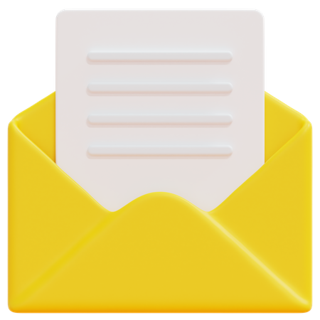 Open Email  3D Icon