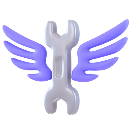 Open End Wrench  3D Icon