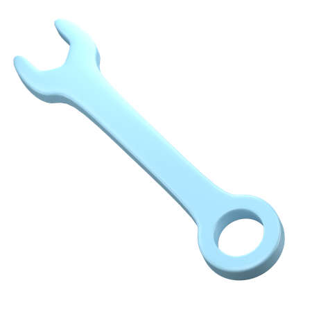 Open End Wrench  3D Icon