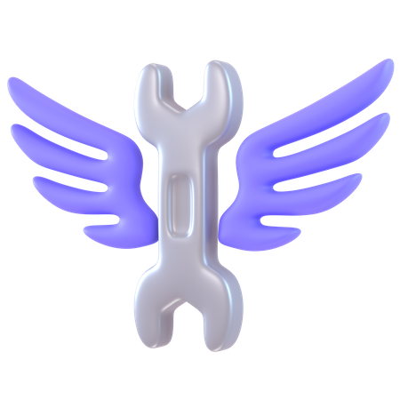 Open End Wrench  3D Icon