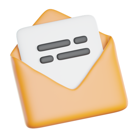 Open Envelope  3D Icon