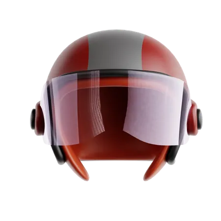 Open Face or ¾ Helmet  3D Icon