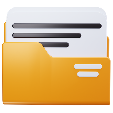 Open Folder  3D Icon