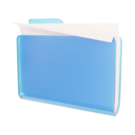 Open Folder With Documents  3D Icon