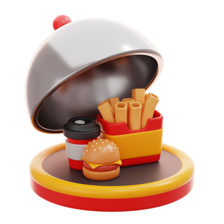 Open Food  3D Icon