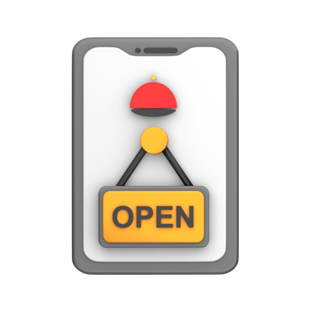 Open Food Delivery  3D Icon