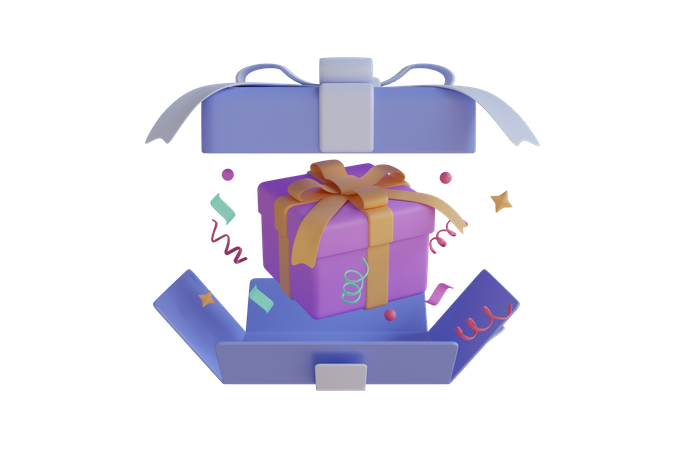 Open Gift  3D Icon