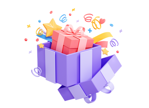 Open Gift  3D Icon