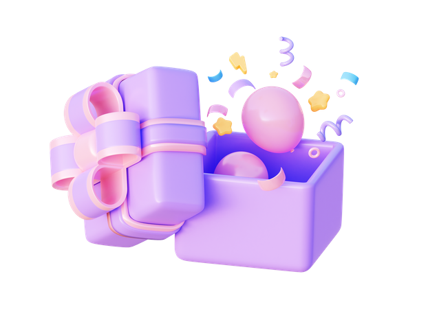 Open Gift  3D Icon