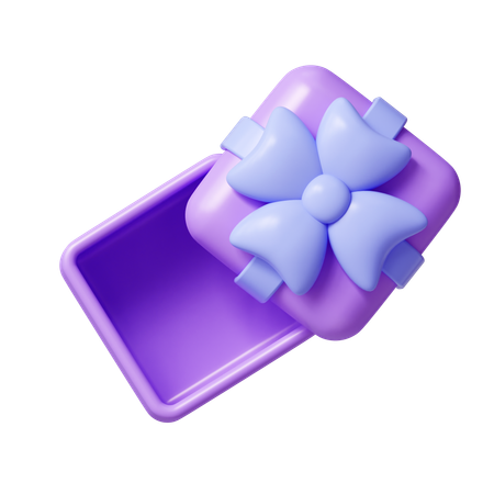 Open Gift Box  3D Icon