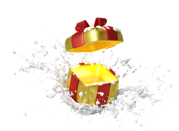 Open Gift Box  3D Icon