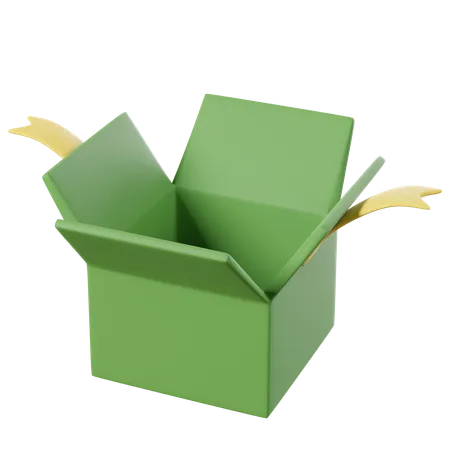 Open Gift Box  3D Icon