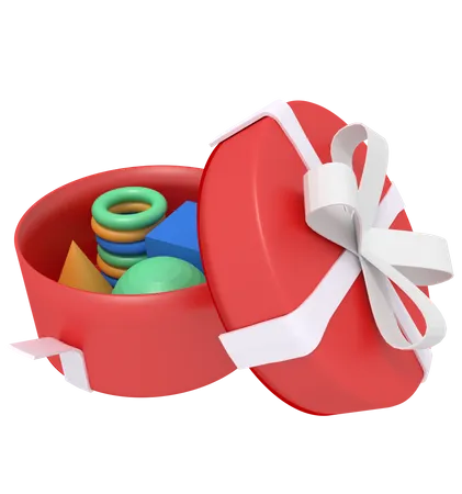 Open Gift Box  3D Icon